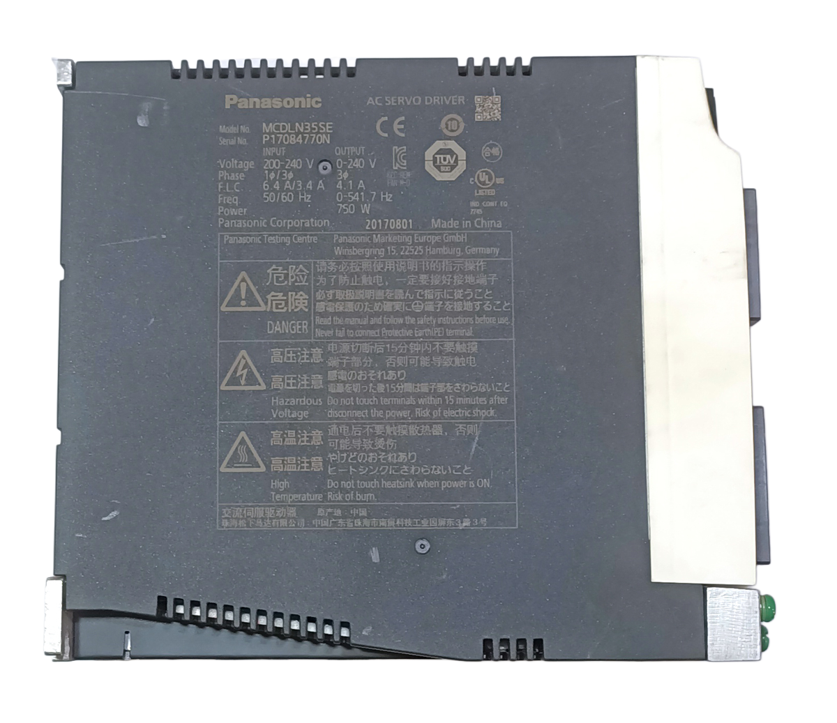 PANASONIC A6 0.75Kw (750W) MSMF082L1U2M AC Servo Motor + MCDLN35SE Driver MD390 - Image 10