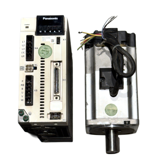 PANASONIC A6 0.75Kw (750w) MSMD082P1T AC Servo Motor + MCDLN35SE Driver MD389