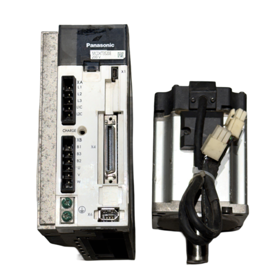 PANASONIC A5 0.75Kw (750w) MSMJ082G1U AC Servo Motor + MCDKT3520E Driver MD385