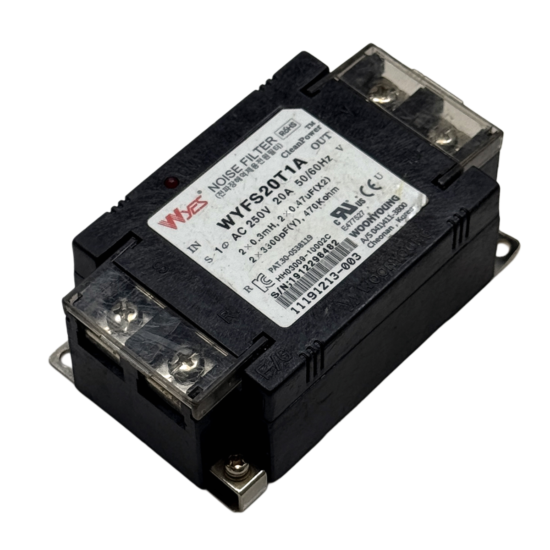 WYES WYFS20T1A 250V 20A Noise Filter F127