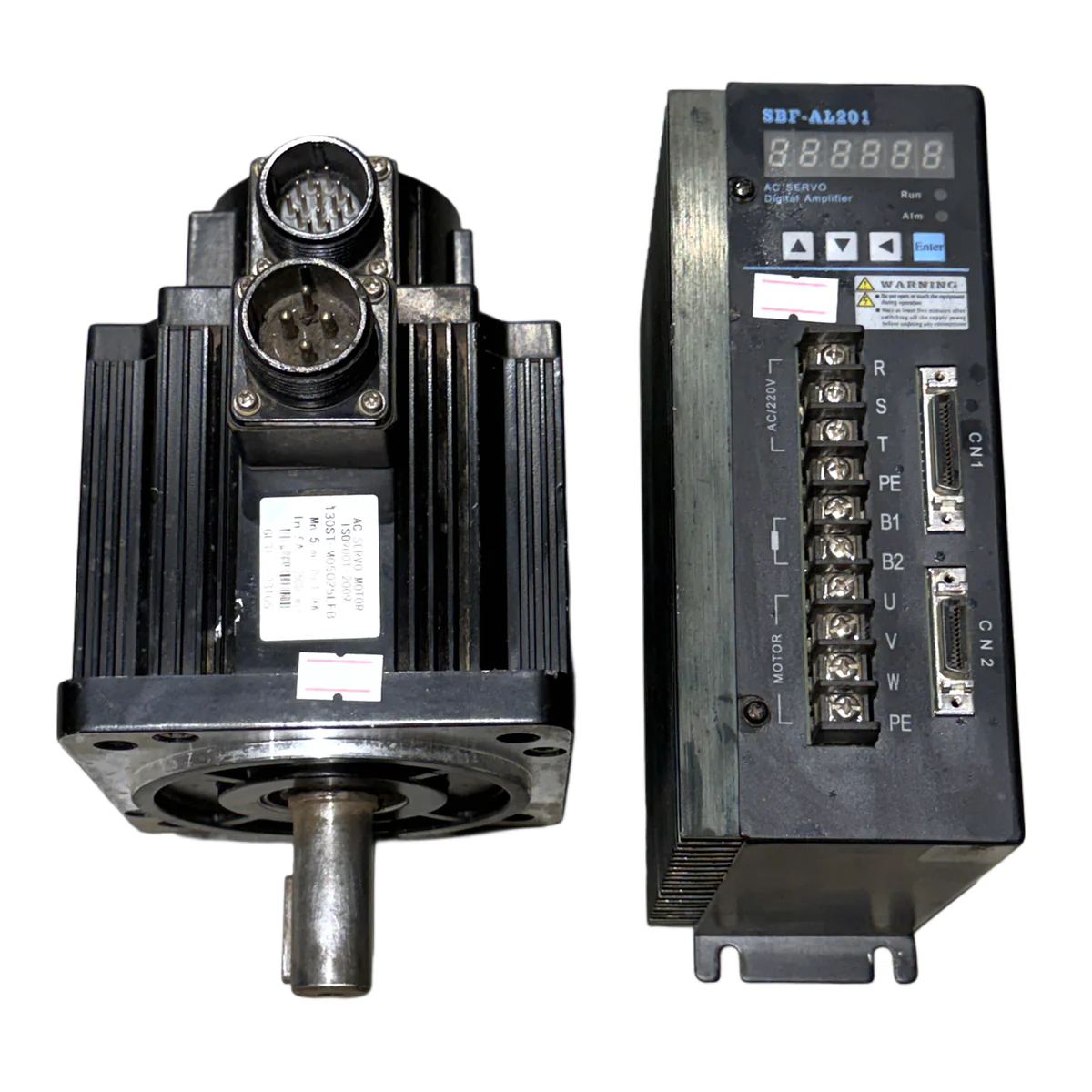 1.3kw (1300w) 130ST-M05025LFB AC Servo Motor + SBF-AL201WW/2-1/V082600 Driver MD424 - Image 2