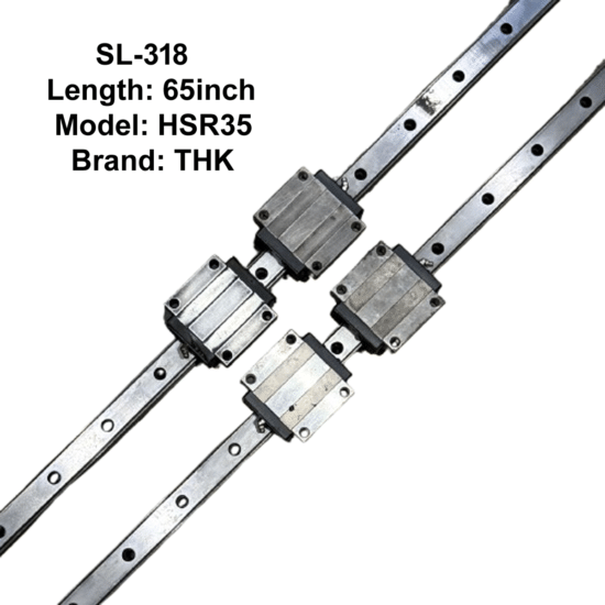 CNC THK HSR35 Double Linear Slides with Four Bearings 65inch Length SL-318