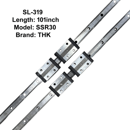 CNC THK SSR30 Double Linear Slides with Four Bearings 101inch Length SL-319