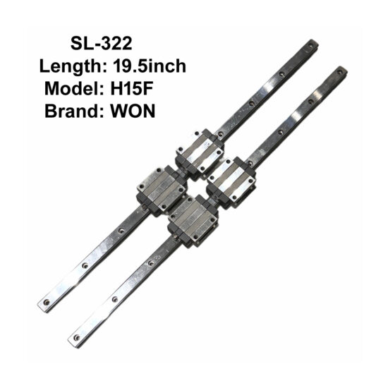 CNC WON H15F Double Linear Slides with Four Bearings 19.5inch Length SL-322