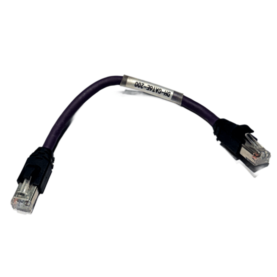 DH-CAT6E-200 Cat6 Shielded Purple Servo Ethernet Network Cable W44