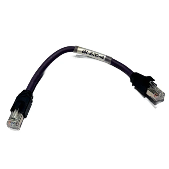 DH-CAT6E-200 Cat6 Shielded Purple Servo Ethernet Network Cable W44