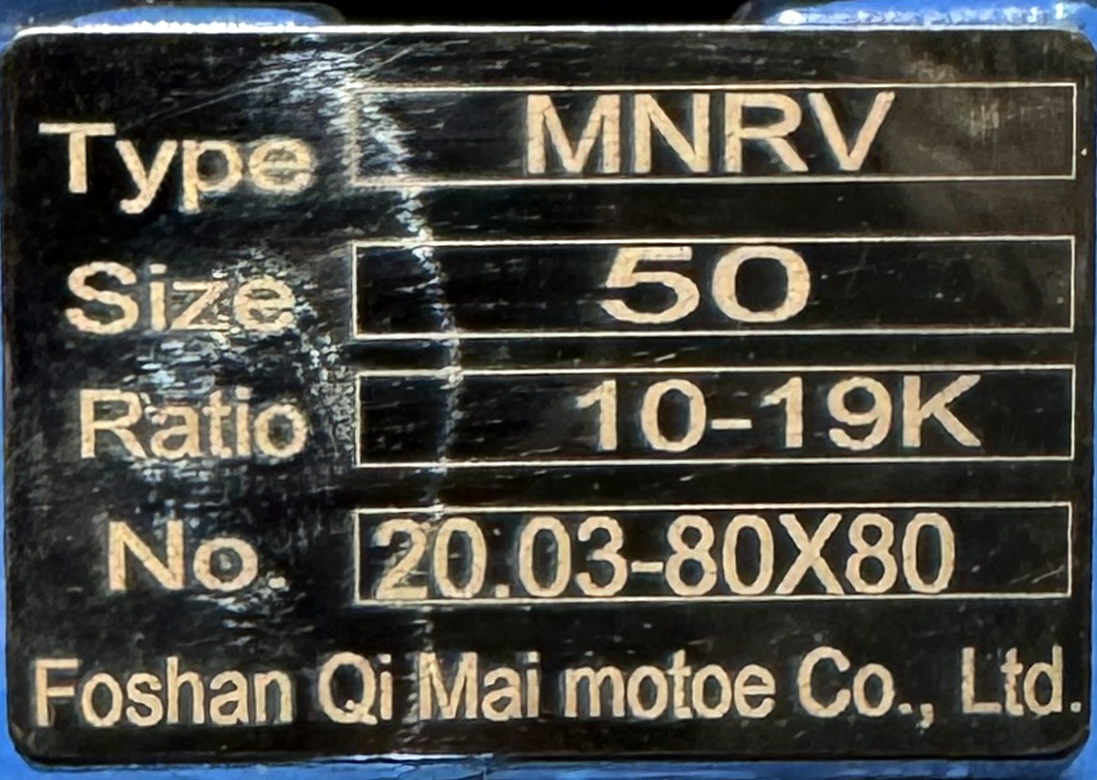 FOSHAN QI MAI 10:1 Ratio MNRV50 MNRV-50 Worm Gearbox For 750w Servo Motor G1660 - Image 2