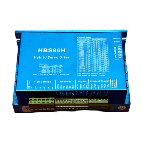 HBS86H 20-80V/AC 30-110V/DC Closed Loop Hybrid Servo Drive STD382