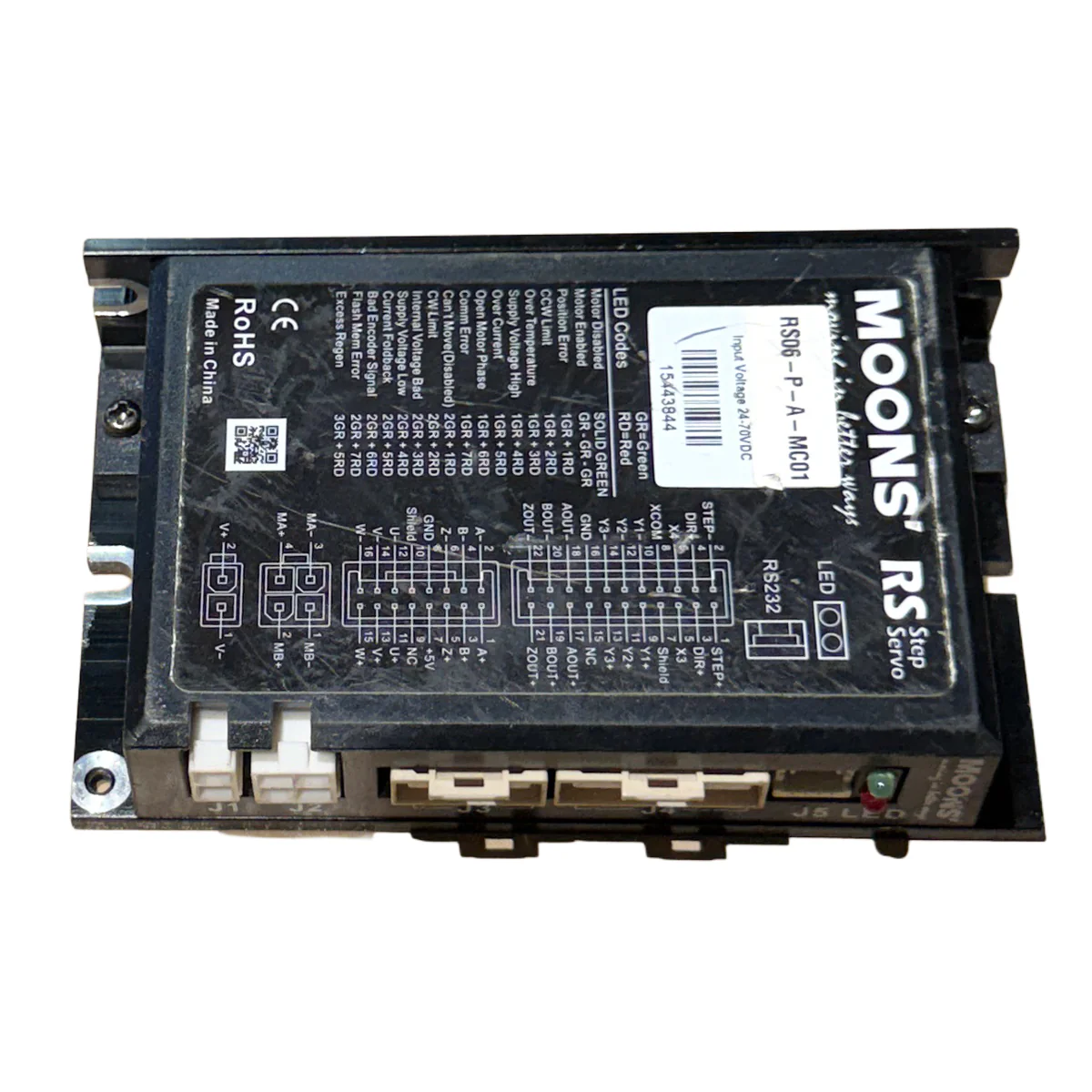 MOONS RS06-P-A-MC01 24-70V/DC Closed Loop Stepper Driver STD379 - Image 2