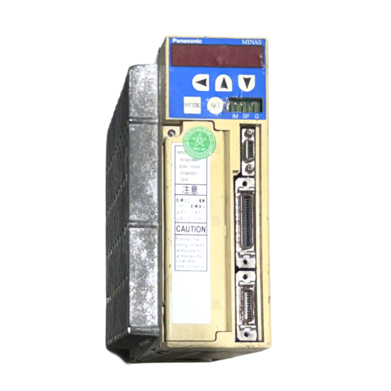 PANASONIC 100w (0.1kw) MSD013A1XXR1 AC Servo Driver SD1722