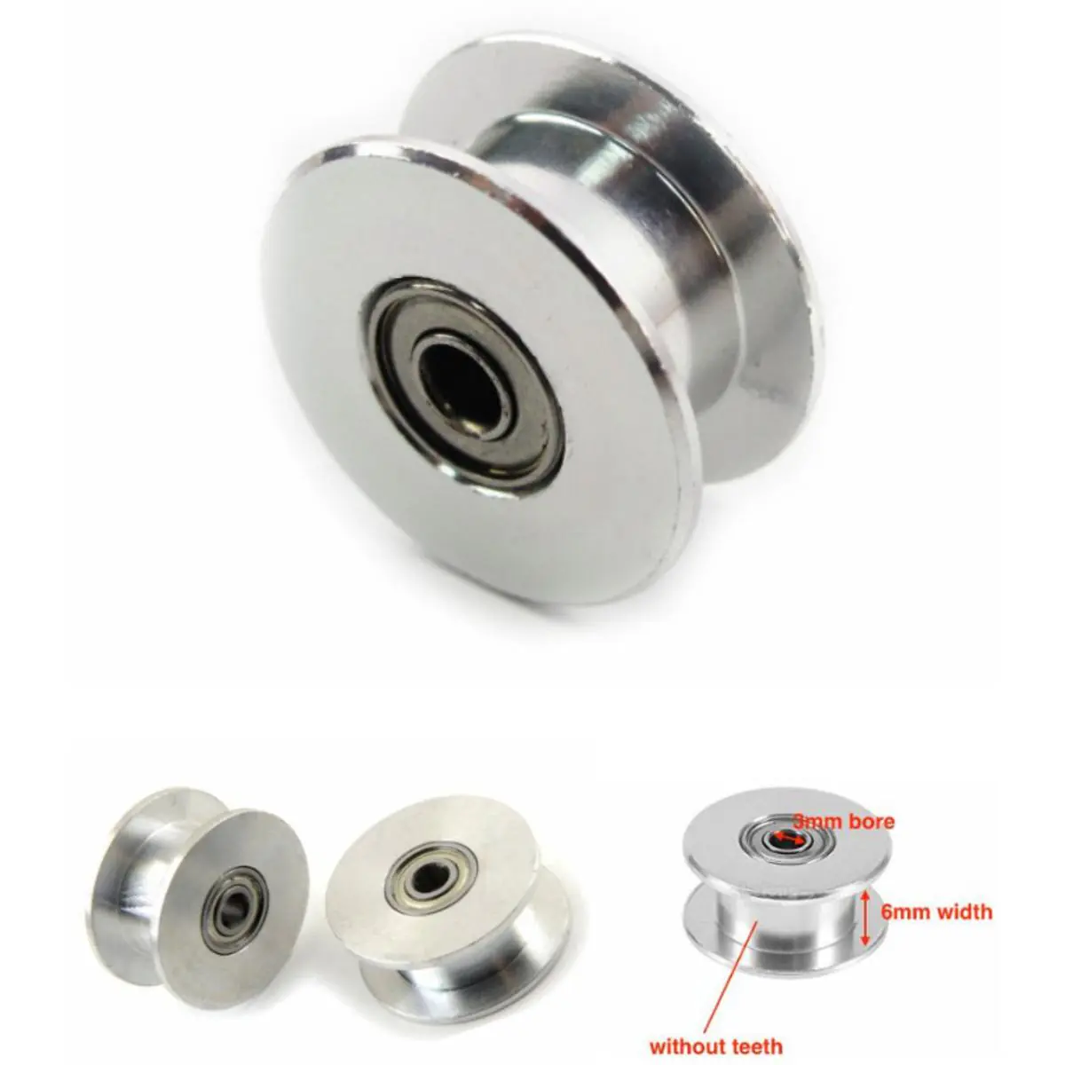 Pen Plotter Plain Timing Pully 3mm Bore 6mm Belt Size 18mm Dia