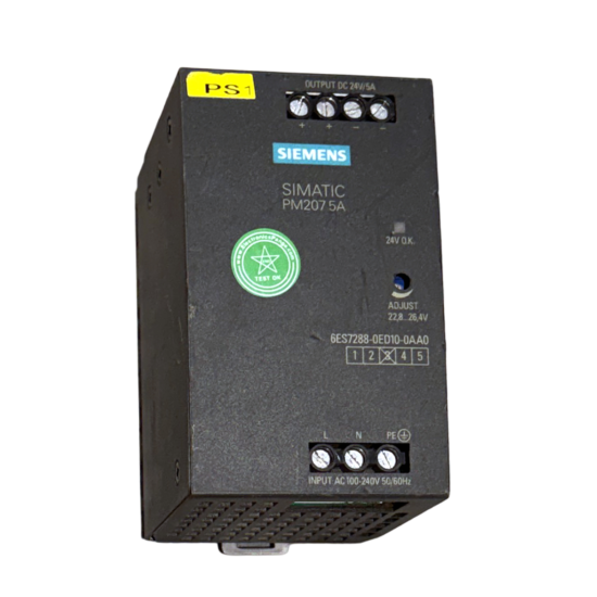 SIEMENS SIMATIC PM207 5A 24V 5A AC To DC Single Output Switching Power Supply P452