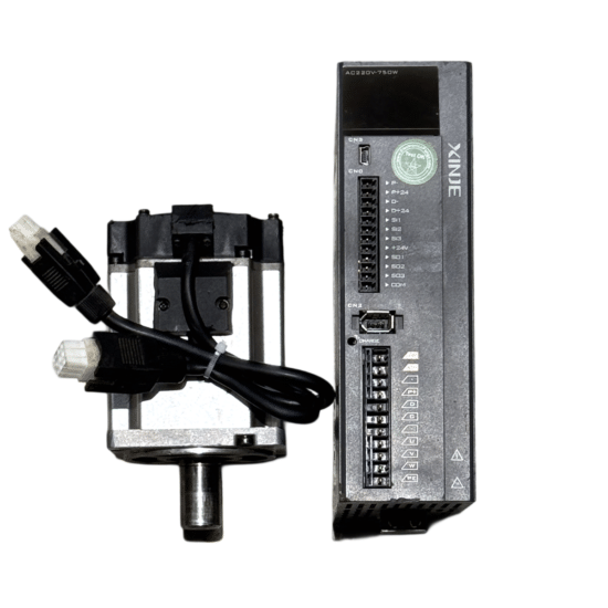 WUXI XINJE 750w (0.75kw) MS5S-80-C02430-20P7 AC Servo Motor + DS5L1K-20P7-PTA Driver MD411