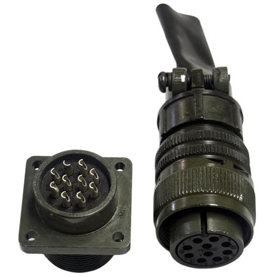 YEONHAB 18-1 10-Pin Male Female Panel Mount Connector Pair For Motor J95