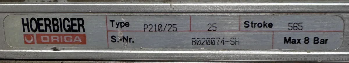 HOERBIGER P210/25 Pneumatic Guided Cylinder Actuator N427 - Image 2