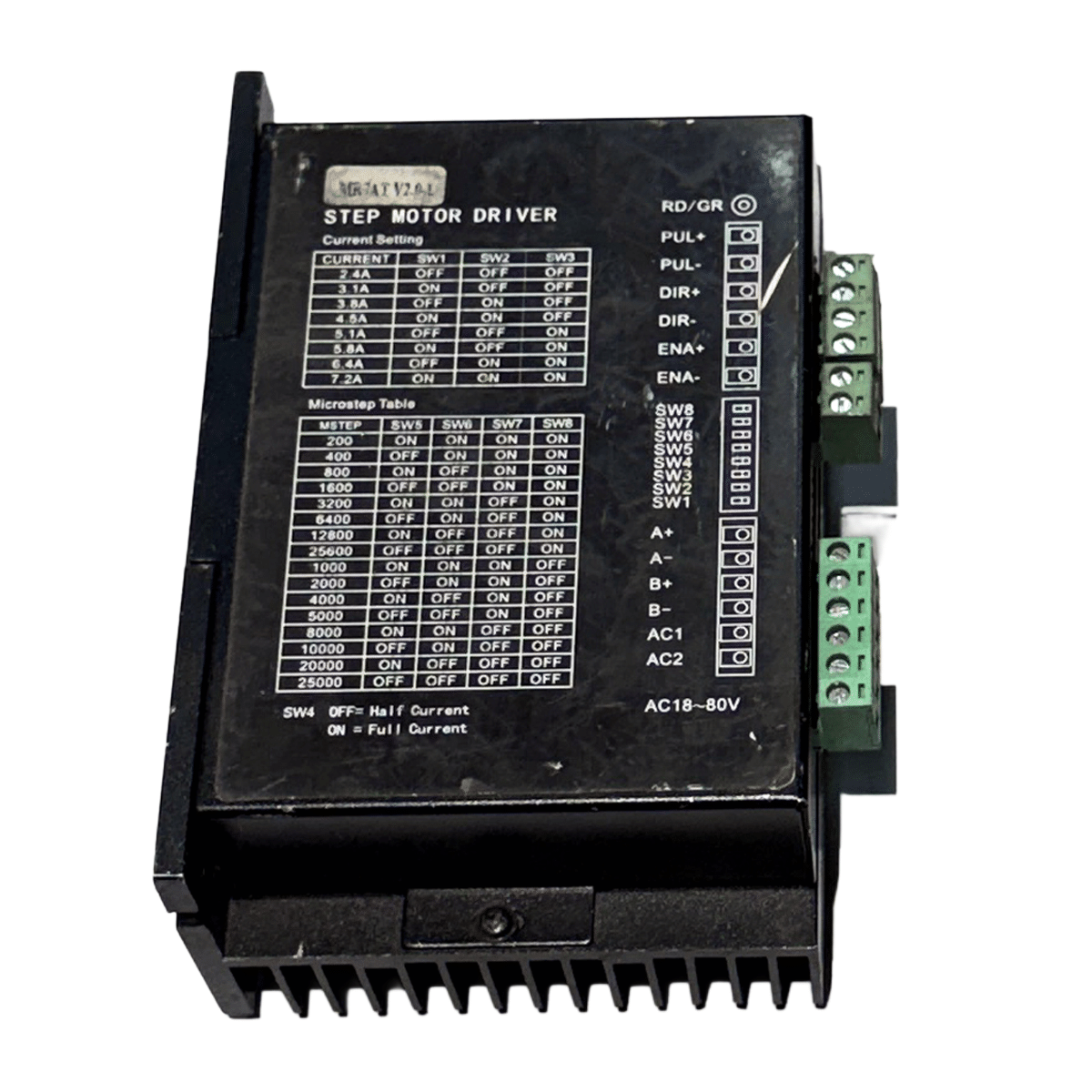 18-80V 7.2A Stepper Motor Driver STD388