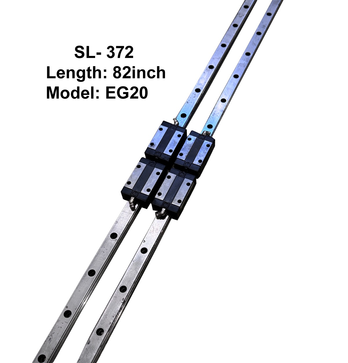 CNC EG20 Double Linear Slides with Four Bearings 82inch Length SL-372
