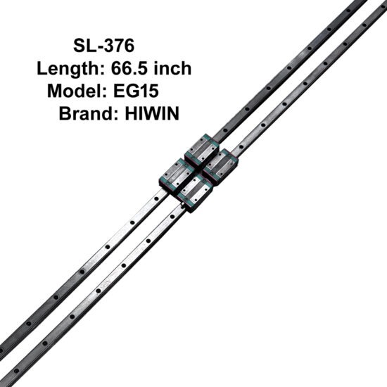 CNC HIWIN EG15 Double Linear Slides with Four Bearings 66.5inch Length SL-376