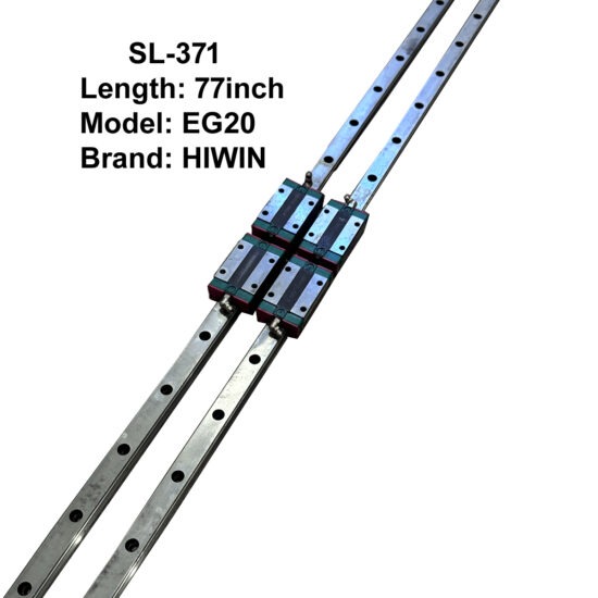CNC HIWIN EG20 Double Linear Slides with Four Bearings 77inch Length SL-371