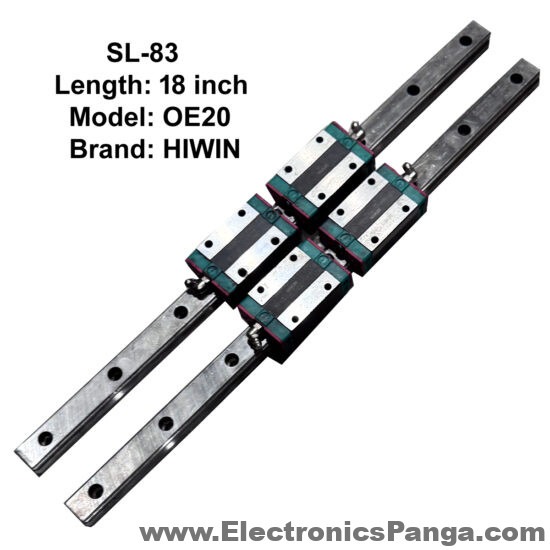 CNC HIWIN OE20 Double Linear Slides with Four Bearings 18inch Length SL-383