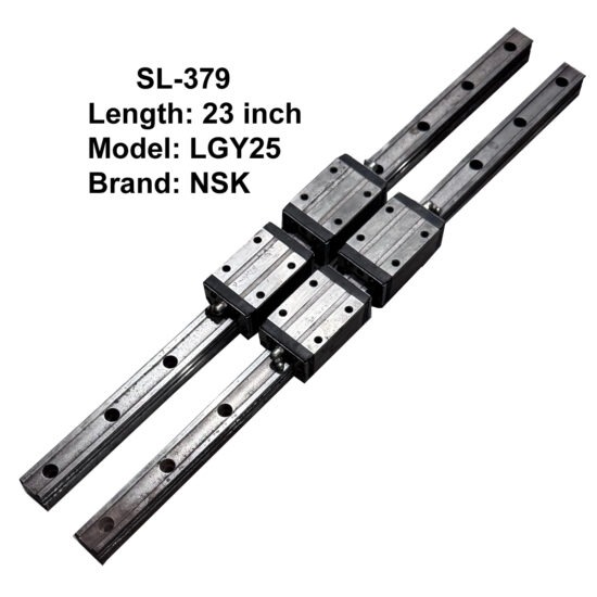 CNC NSK LGY25 Double Linear Slides with Four Bearings 23inch Length SL-379