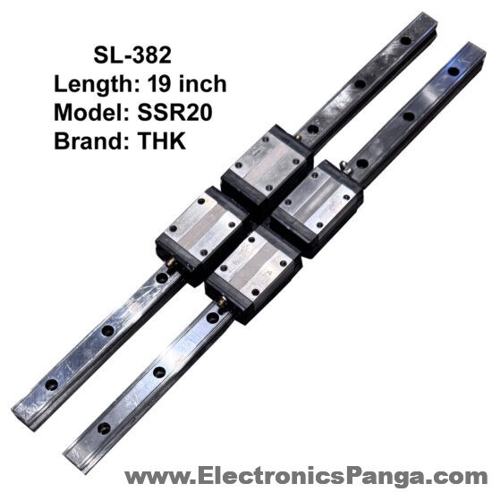 CNC THK SSR20 Double Linear Slides with Four Bearings 19inch Length SL-382