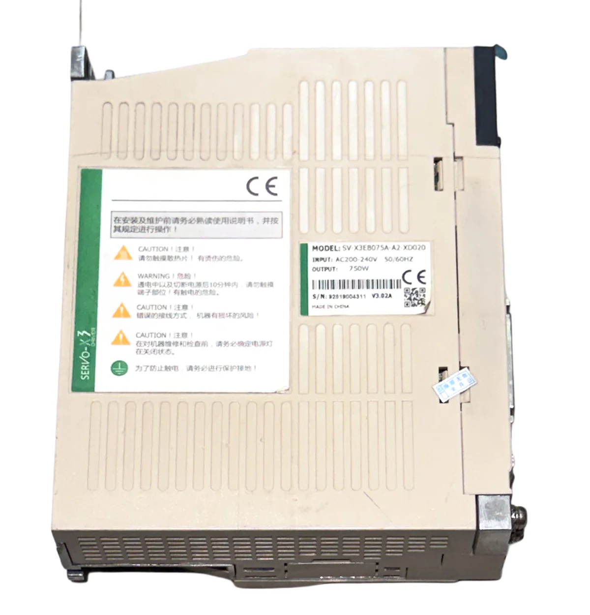 HCFA 750W (0.75Kw) SV-X3EB075A-A2-XD020 AC Servo Driver SD1754 - Image 4