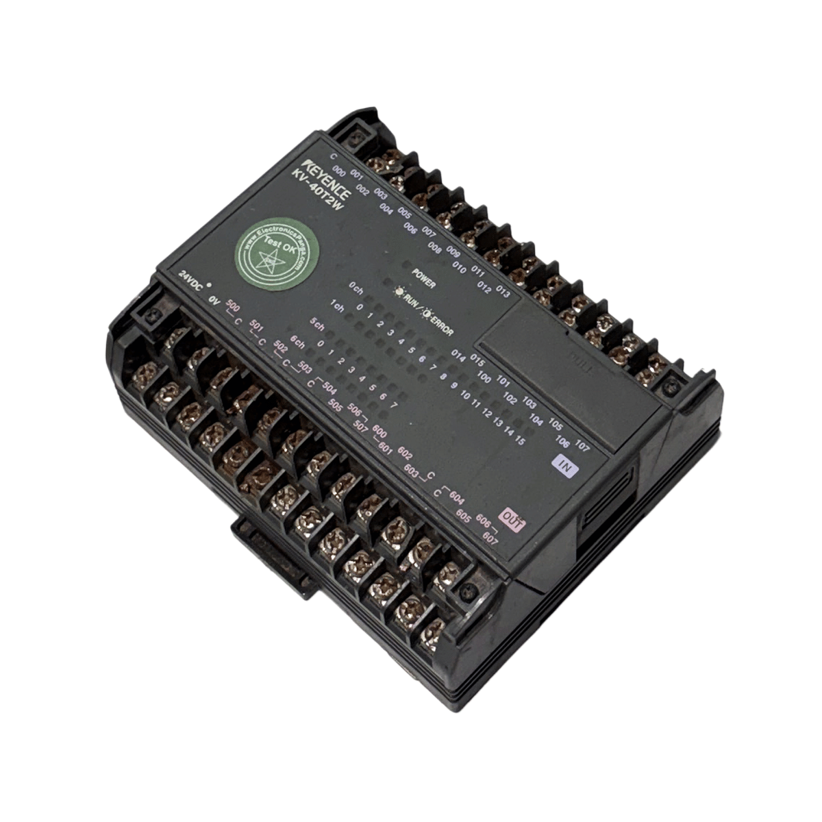 KEYENCE KV-40T2W 24V/DC Basic Unit (PLC) Module PL345