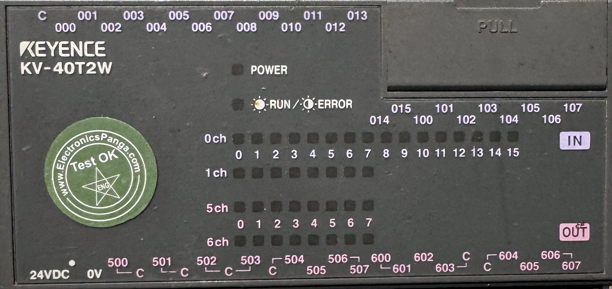 KEYENCE KV-40T2W 24V/DC Basic Unit (PLC) Module PL345 - Image 3