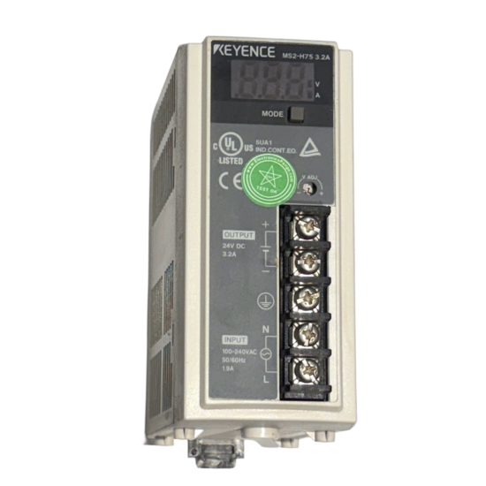 KEYENCE MS2-H75 24V 3.2A AC To DC Single Output Switching Power Supply P456