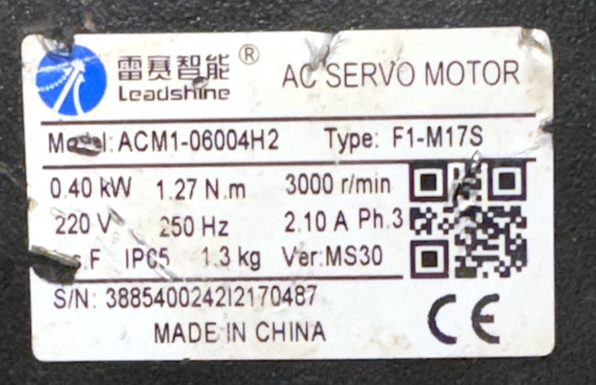 LEADSHINE 0.40Kw (400W) ACM1-06004H2 AC Servo Motor + L7-400 Driver MD438 - Image 3