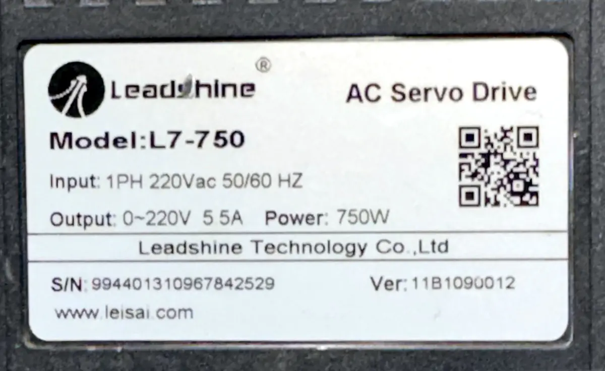LEADSHINE 0.75Kw (750W) ACM1-08008H2-F1-M17S AC Servo Motor + L7-750 Driver MD445 - Image 9