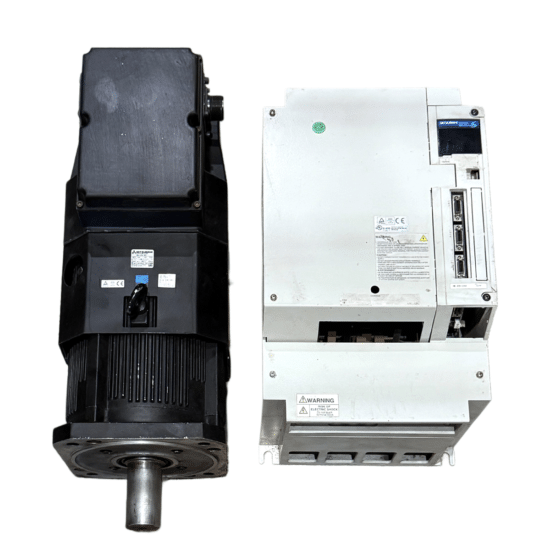 MITSUBISHI 11Kw (11000W) HA-LFS11K2 AC Servo Motor + MR-J2S-11KA Driver MD448