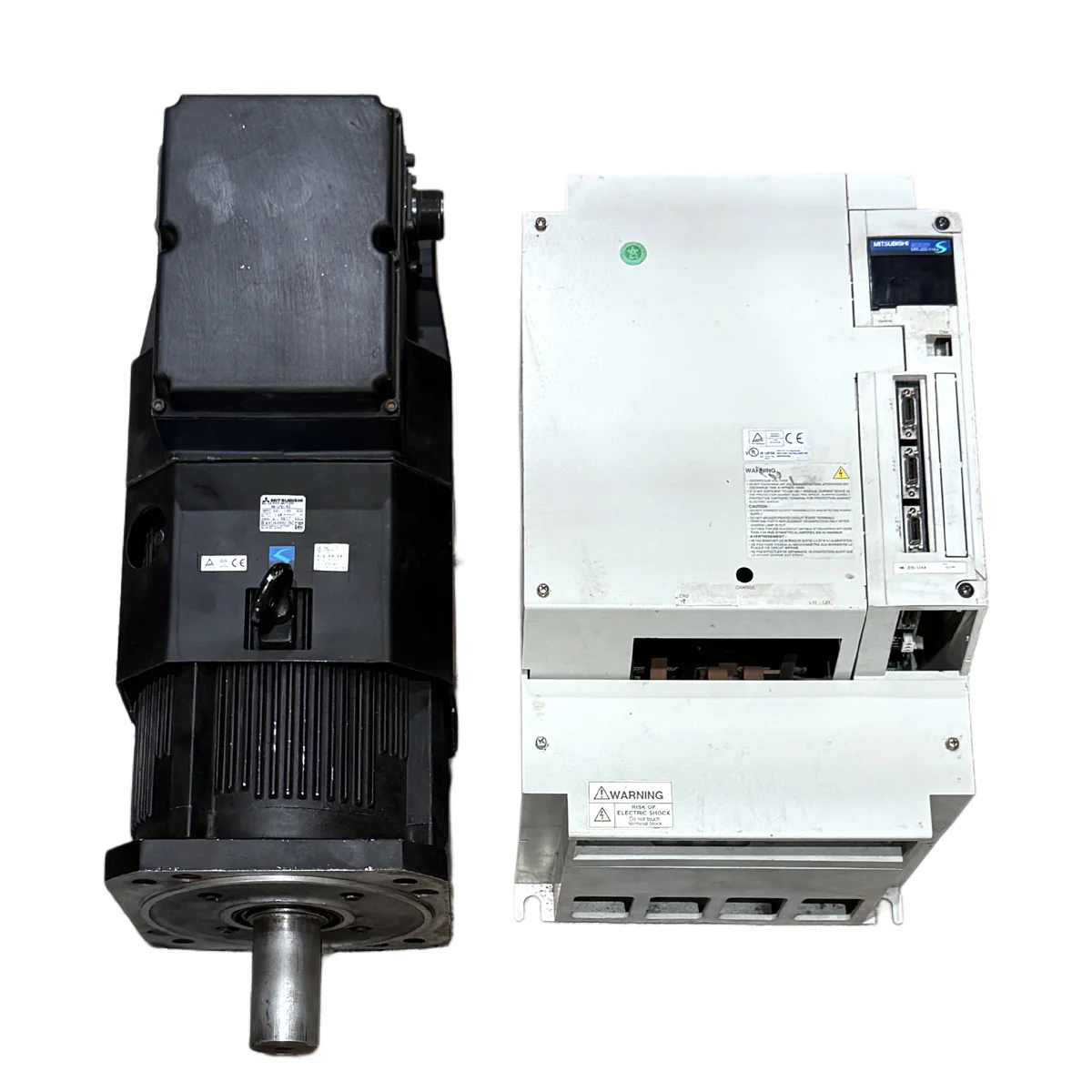 MITSUBISHI 11kw (11000w) HA-LFS11K2 AC Servo Motor + MR-J2S-11KA Driver MD448