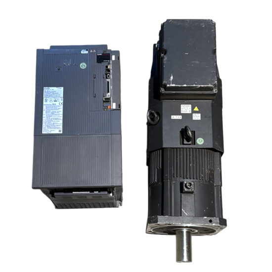 MITSUBISHI 11Kw (11000W) HA-LP11K2B AC Servo Motor + MR-J4-11KA Driver MD436