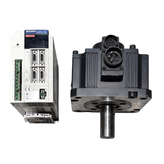 MITSUBISHI 2Kw (2000W) HC-SFS2024 AC Servo Motor + MR-J2S-200A4 Driver MD435