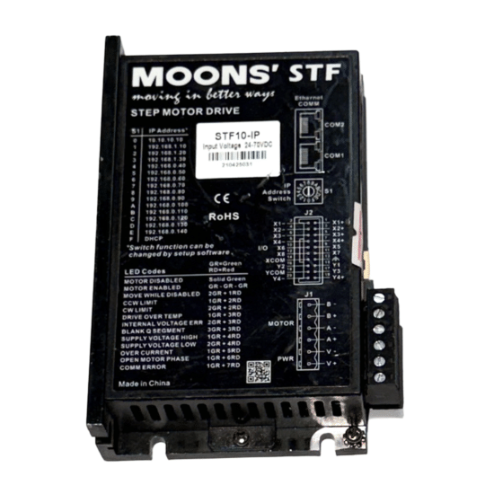 MOONS STF10-IP 24-70V Stepper Motor Driver STD387