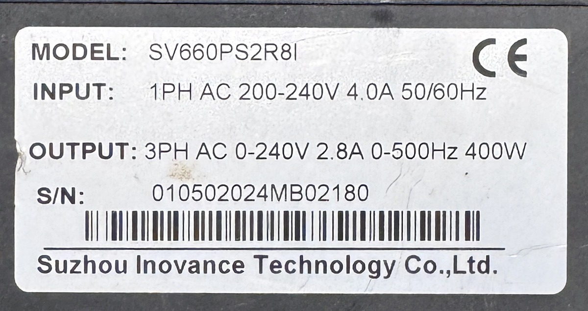 SUZHOU INOVANCE 0.4Kw (400W) MS1H4-40B30CB-A331Z-S AC Servo Motor + SV660PS2R8I Driver MD446 - Image 9