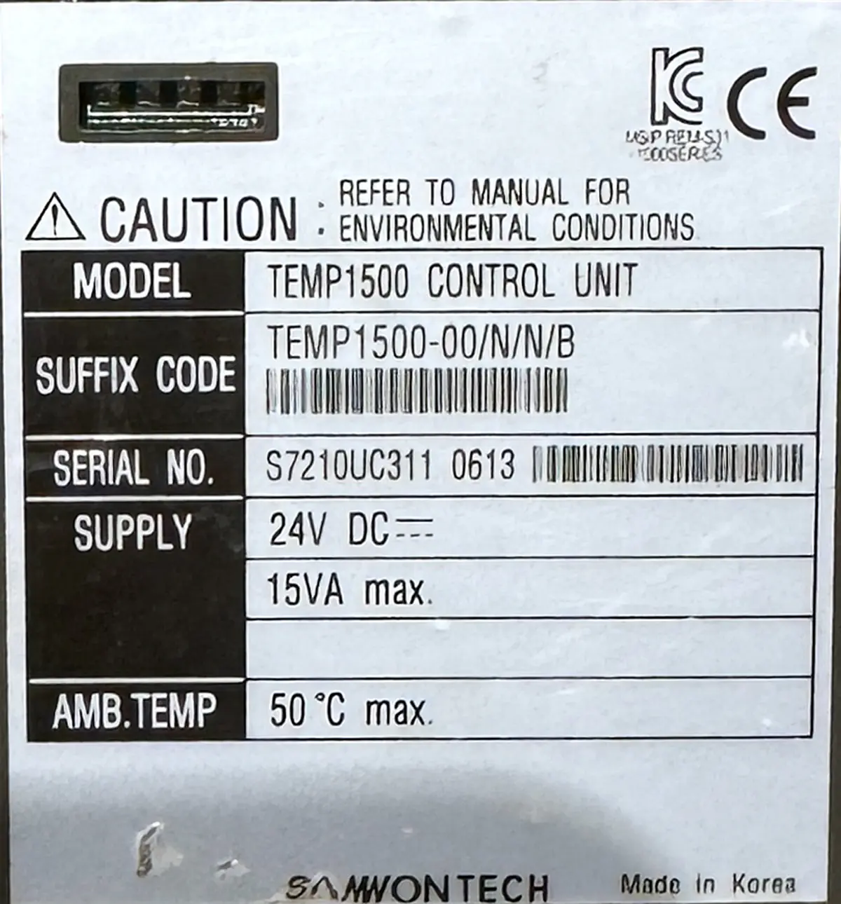 WONTECH TEMP1500 24V/DC Control Unit (PLC) PL342 - Image 3
