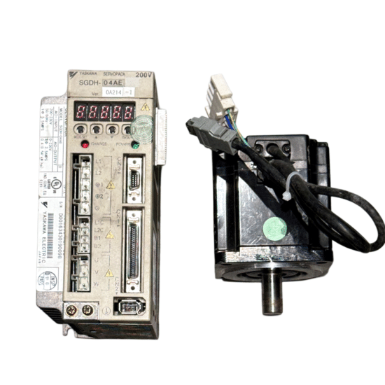 YASKAWA 0.4Kw (400W) SGMPH-04ACA-SW11 AC Servo Motor + SGDH-04AE Driver MD442