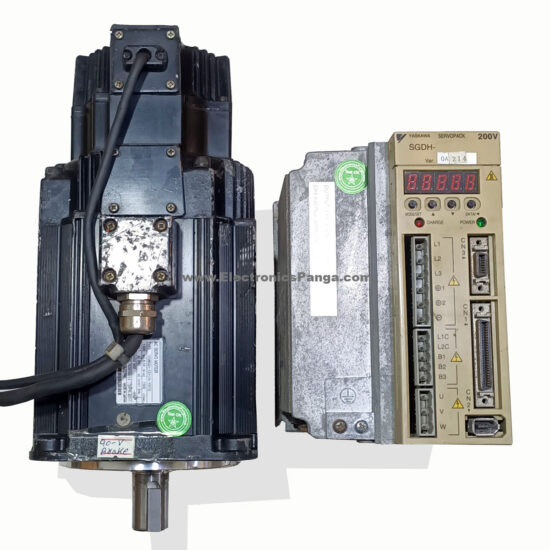 YASKAWA 1.3Kw (1300W) SGMGH-13A2A-YR13 AC Servo Motor + 1.5Kw (1500W) SGDM-15ADA Driver MD433