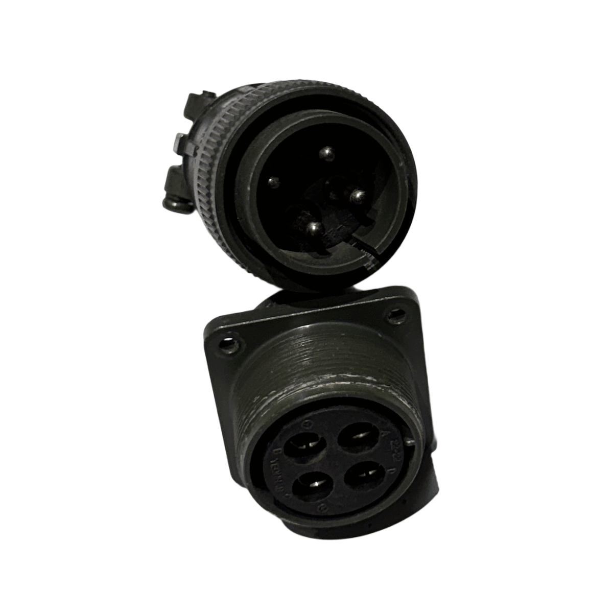 YEONHAB 22-22 4-Pin Male Female Connector Pair For Motor J106 - Image 2