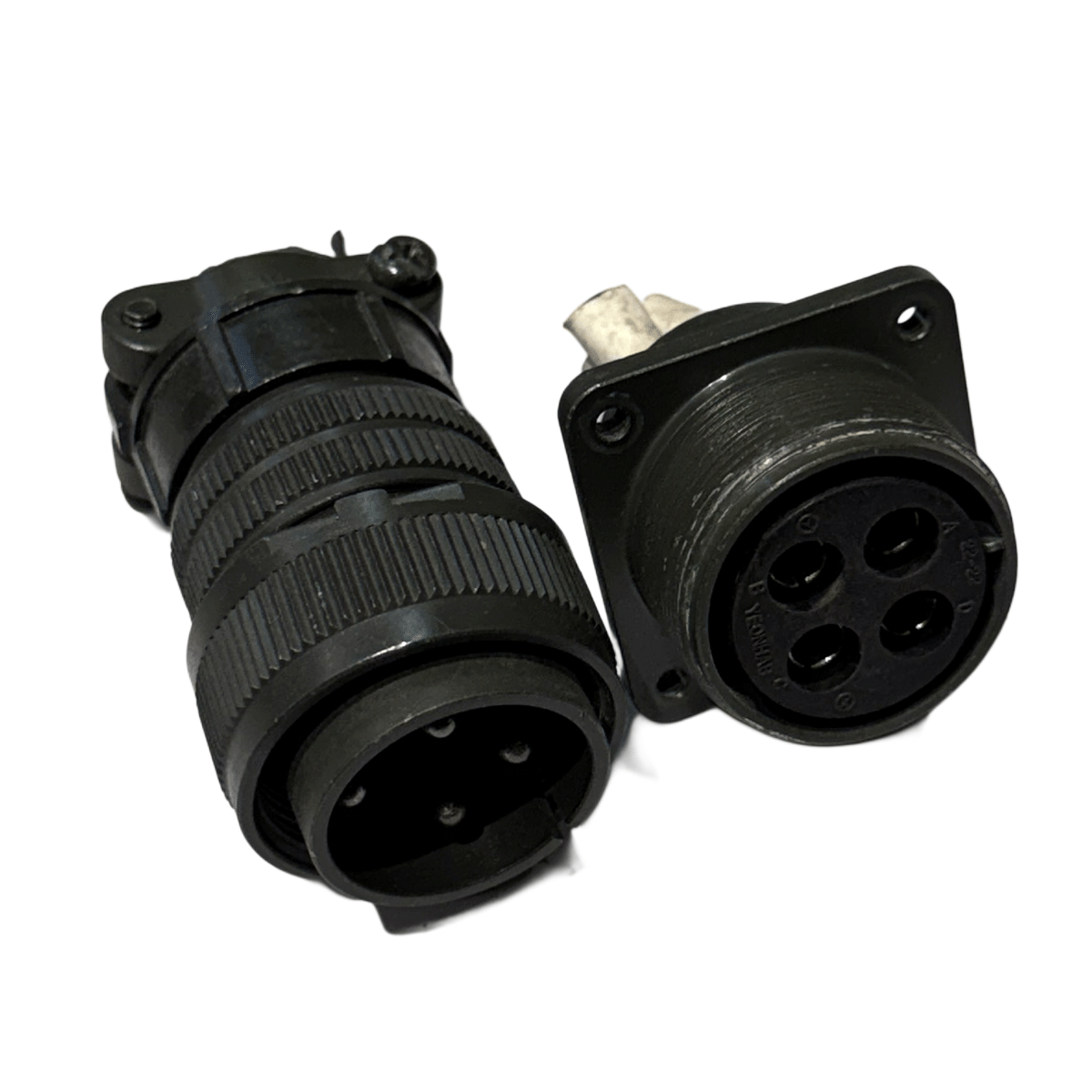 YEONHAB 22-22 4-Pin Male Female Connector Pair For Motor J106